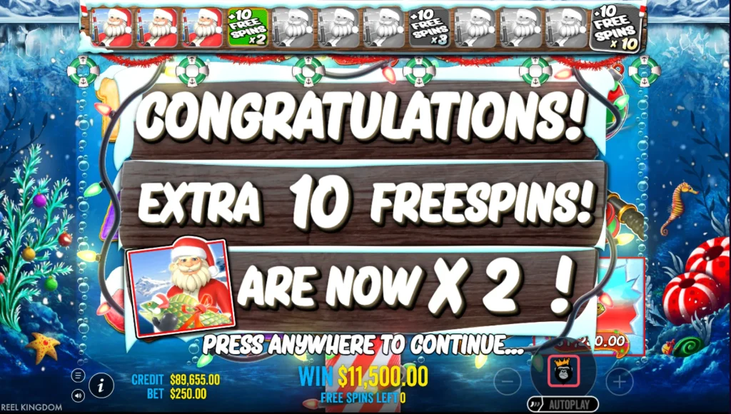 Christmas Big Bass Bonanza extra free spins
