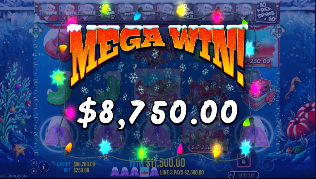 Christmas Big Bass Bonanza mega win
