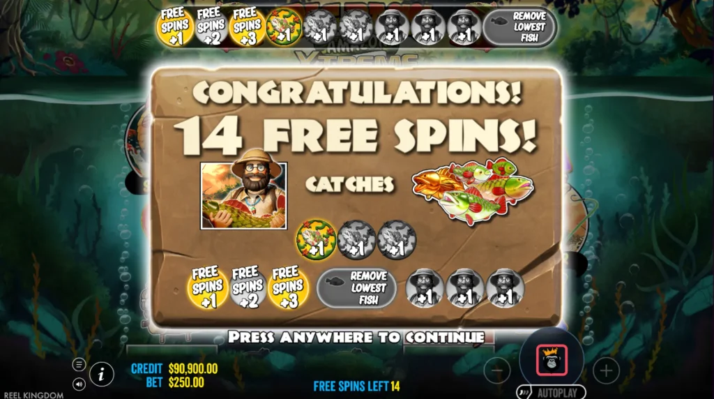big bass amazon extreme free spins