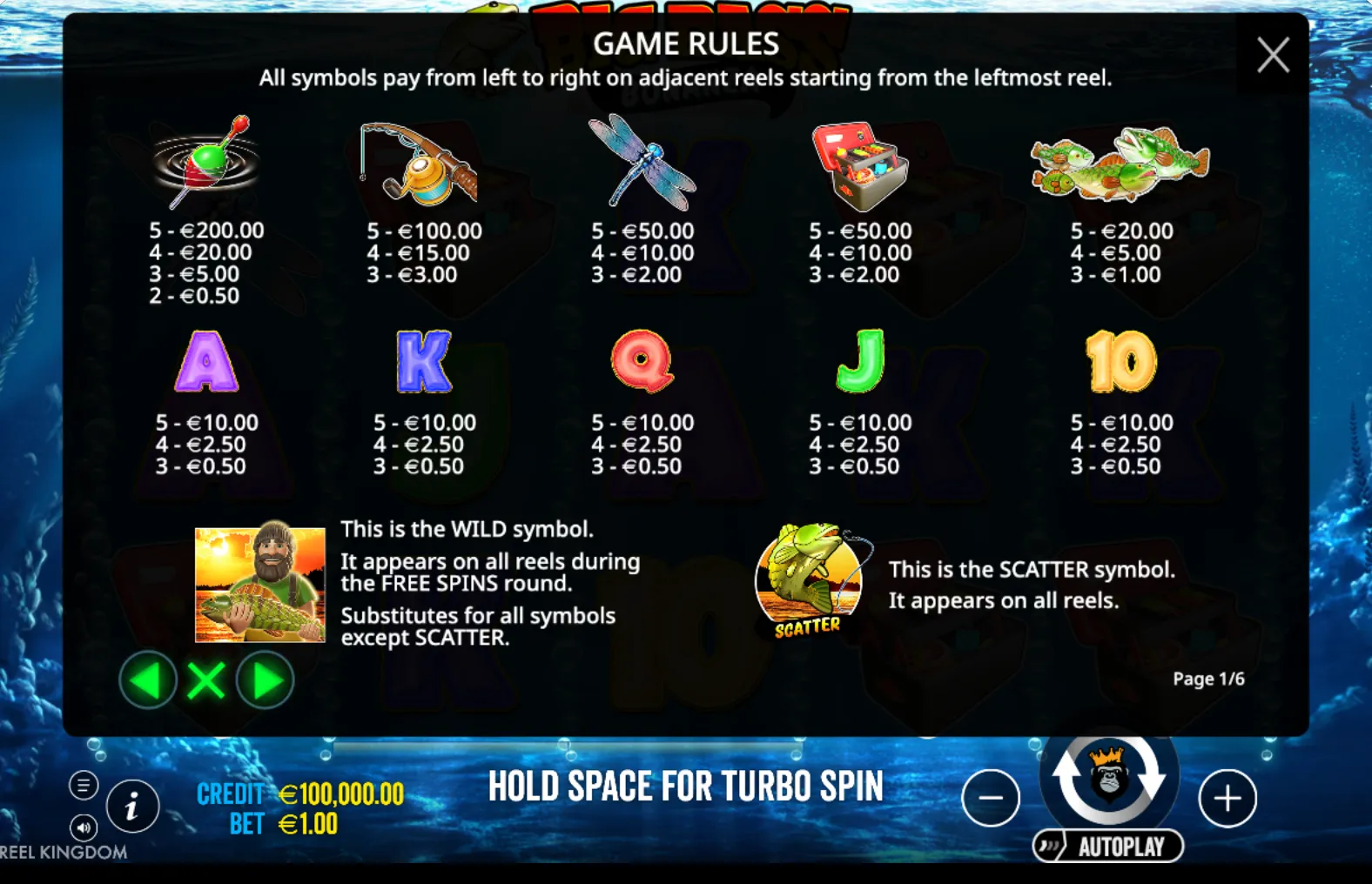 Big Bass bonanza Rules