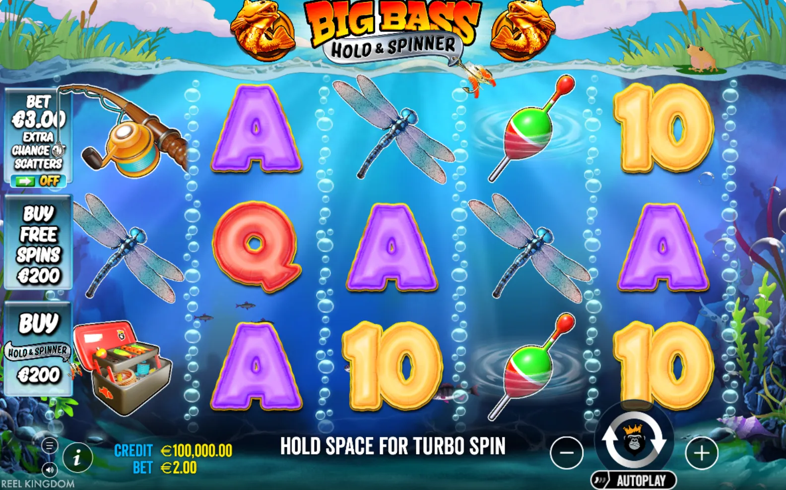 big bass hold spinner main window