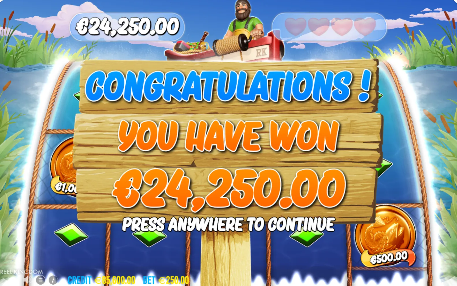 big bass hols spinner big win