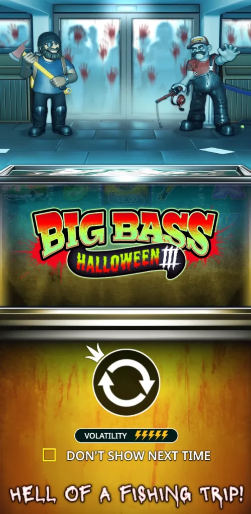 Big Bass Halloween 3 mobile start window