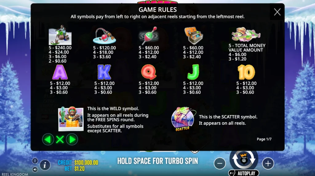 Bigger Bass Blizzard Christmas Catch rule 1