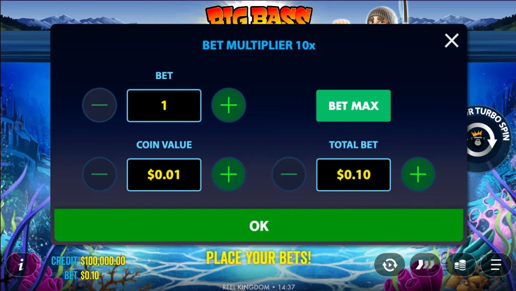 big bass bonanza keeping it reel min bet