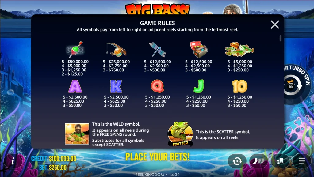 big bass bonanza keeping it reel rules