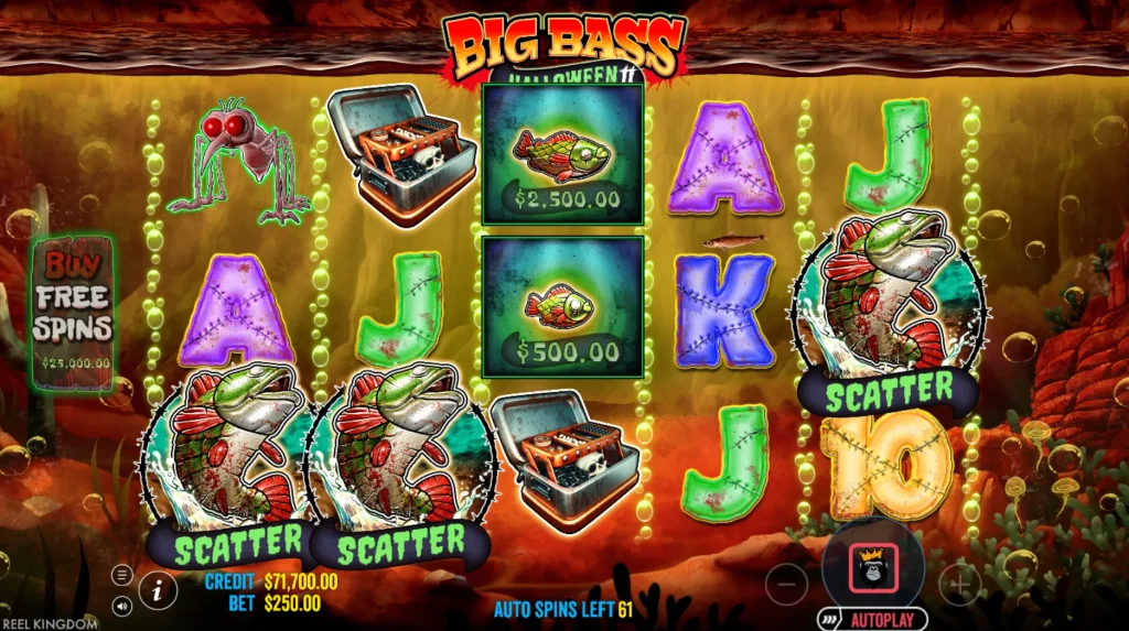 big bass halloween 2 scatter bonus