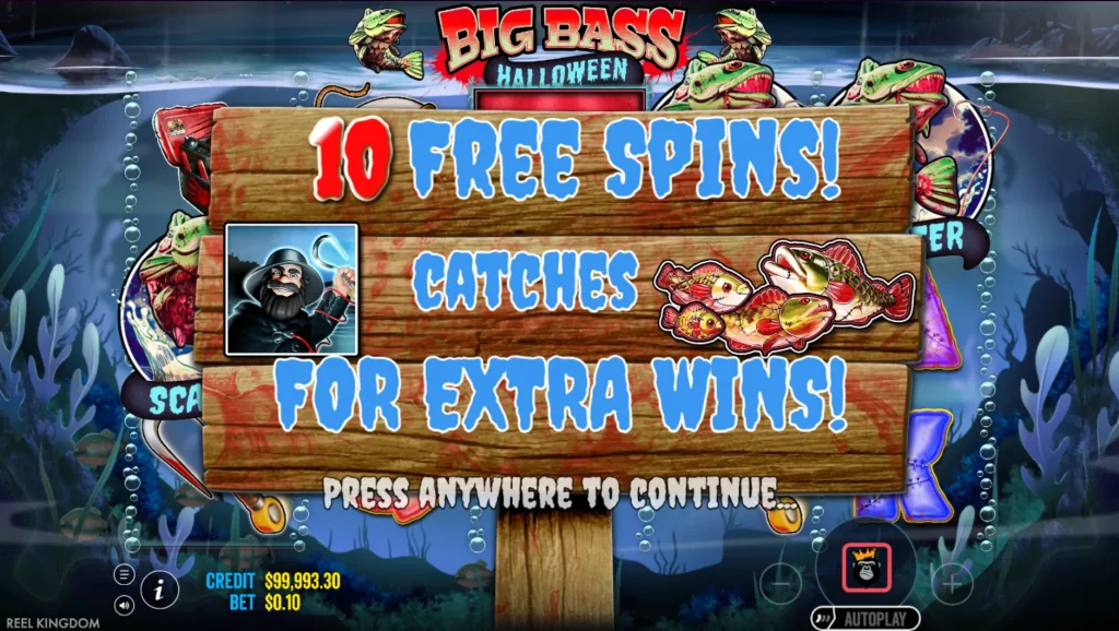 big bass halloween free spins