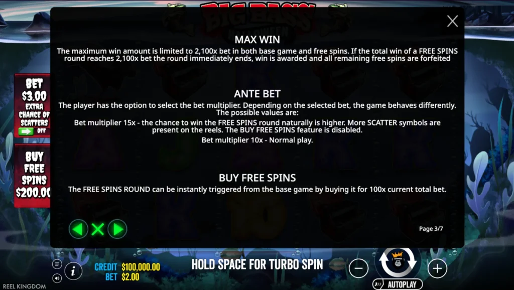 big bass halloween rule 3